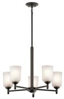 Kichler Lighting Olde Bronze 100W 5-Light Mini Chandelier 