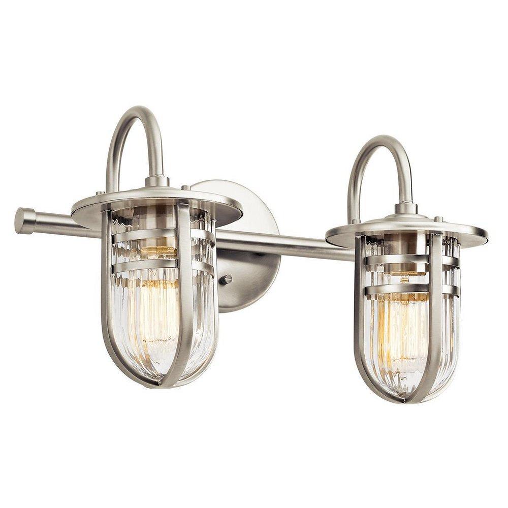 Kichler Lighting Brushed Nickel 2-Light Bathroom Light 