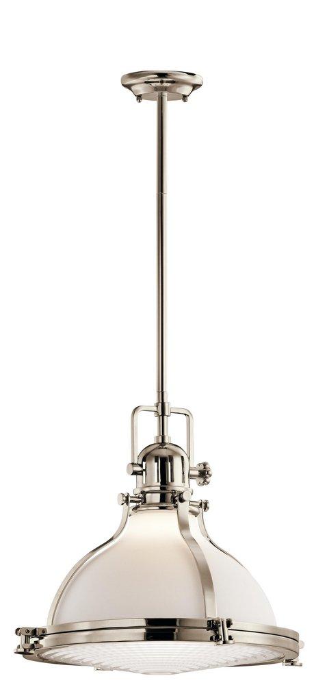 Kichler Lighting Polished Nickel 16-3/4 in. 1-Light Pendant 