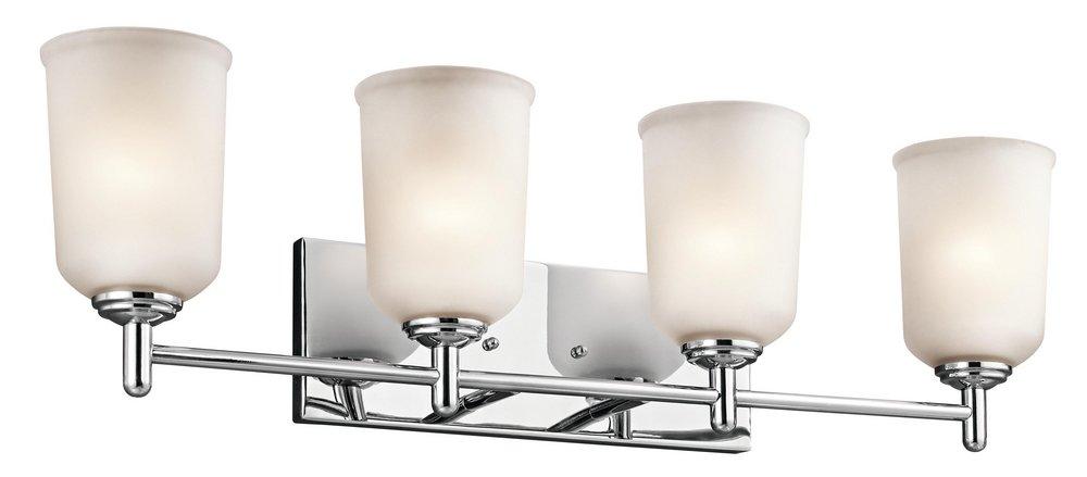 Kichler Lighting Chrome 100W 4-Light Medium E-26 Base Incandescent Bath Light 