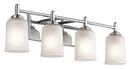 Kichler Lighting Chrome 100W 4-Light Medium E-26 Base Incandescent Bath Light 
