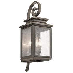 26-1/4 in. 60W 4-Light Outdoor Wall Sconce in Olde Bronze