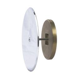3 in. Wall Clean-Out with Brass Plug and Stainless Steel Cover
