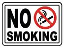 14 x 10 in. Aluminum Sign - NO SMOKING IN THIS AREA