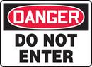 Accuform Black 14 x 10 in. Sign - DANGER DO NOT ENTER 