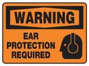 10 x 14 in. Aluminum Sign Ear Protection Required
