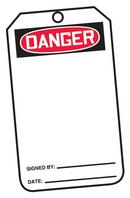 Safety TAG DNGR & BLNK CARD 25 Pack