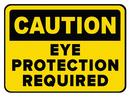 Accuform Signs Black 14 x 10 in. Sign - CAUTION EAR AND EYE PROTECTION REQUIRED 