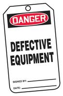 Safety TAG DNGR DEFECT EQUIP 25 Pack