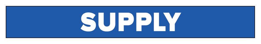 Accuform Signs Blue Supply Pipe Marker in Blue 