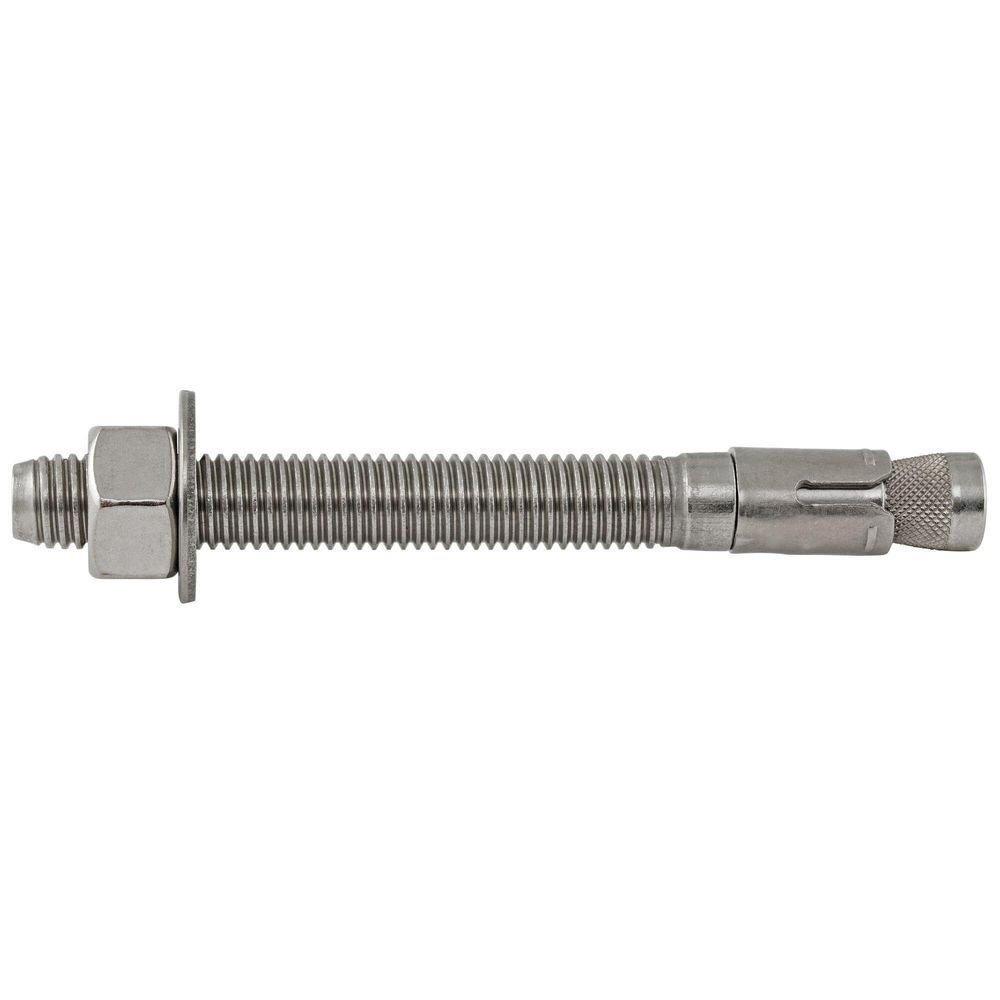 DEWALT Anchors & Fasteners Silver 5/8 in. Wedge Expansion Anchor Zinc Plated Stainless Steel 