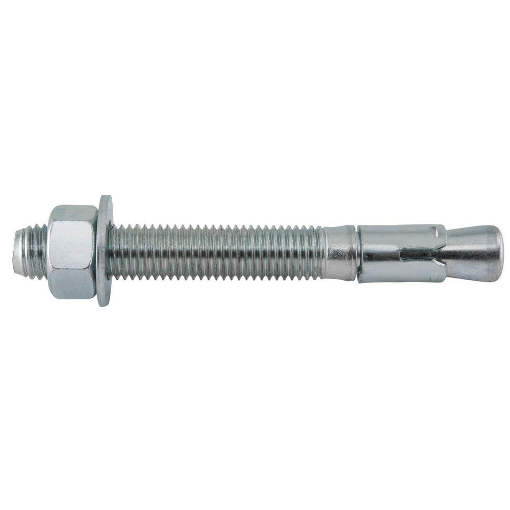 DEWALT Anchors & Fasteners Silver 3/4 in. Wedge Expansion Anchor Zinc Plated Carbon Steel 