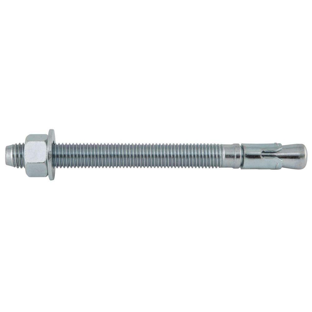 DEWALT Anchors & Fasteners Silver 3/4 in. Wedge Expansion Anchor Zinc Plated Carbon Steel 