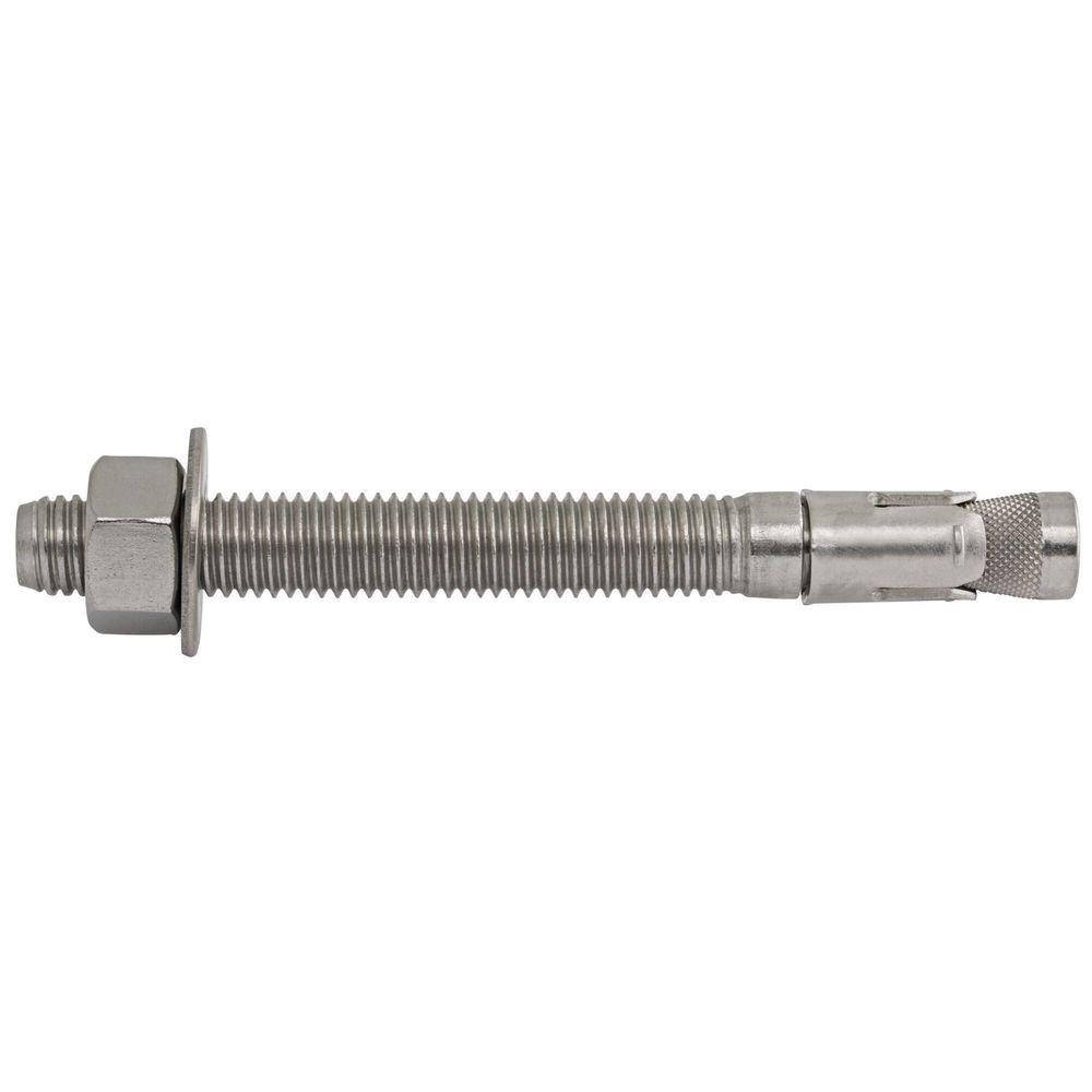 DEWALT Anchors & Fasteners Silver 5/8 in. Wedge Expansion Anchor Zinc Plated Stainless Steel 