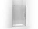74 in. Pivot Shower Door with Crystal Clear Glass in Anodized Brushed Nickel