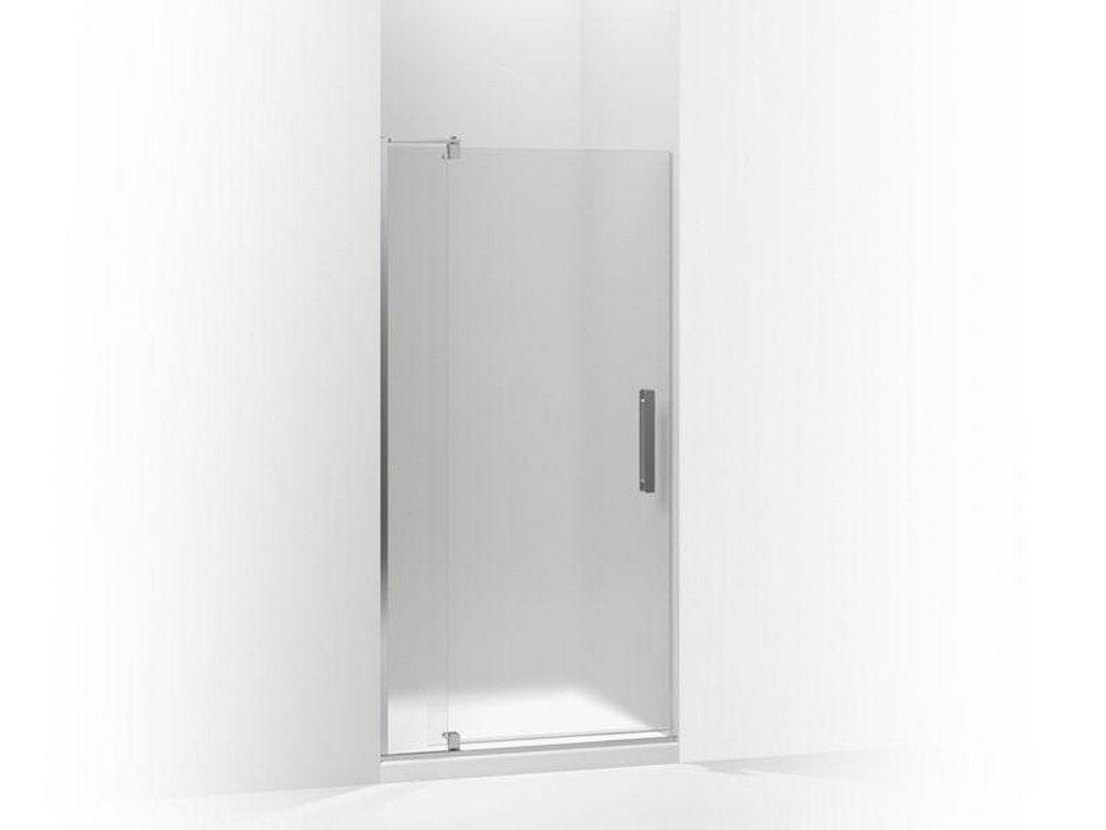 KOHLER Bright Polished Silver 70 in x 36 in. Frameless Pivot Shower Door 