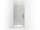 70 x 40 in. Frameless Pivot Shower Door in Bright Polished Silver