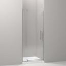 KOHLER Anodized Brushed Nickel 31-1/8 in. Pivot Shower Door with Sliding Clear, CleanCoat&reg; and Tempered Glass 