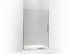70 x 48 in. Pivot Shower Door with Frosted Glass in Anodized Brushed Nickel