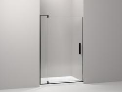 48 in. Pivot Shower Door with 5/16 in. Crystal Clear Glass in Anodized Dark Bronze