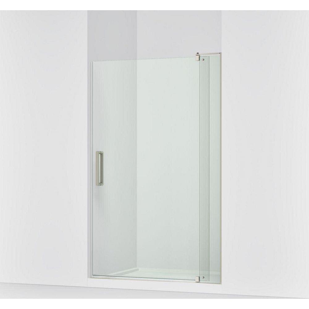 KOHLER Anodized Brushed Nickel 74 in. Pivot Shower Door 