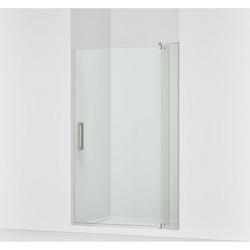 48 in. Pivot Shower Door with 5/16 in. Crystal Clear Glass in Anodized Brushed Nickel