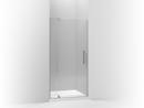 70 in. Pivot Shower Door with Crystal Clear Glass in Anodized Brushed Nickel