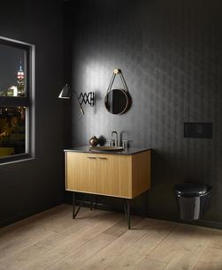 17-11/16 in. Vessel Mount Round Vitreous China Bathroom Sink in Bourbon Rutile