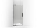 36 in. Pivot Shower Door with Crystal Clear Tempered Glass in Anodized Dark Bronze