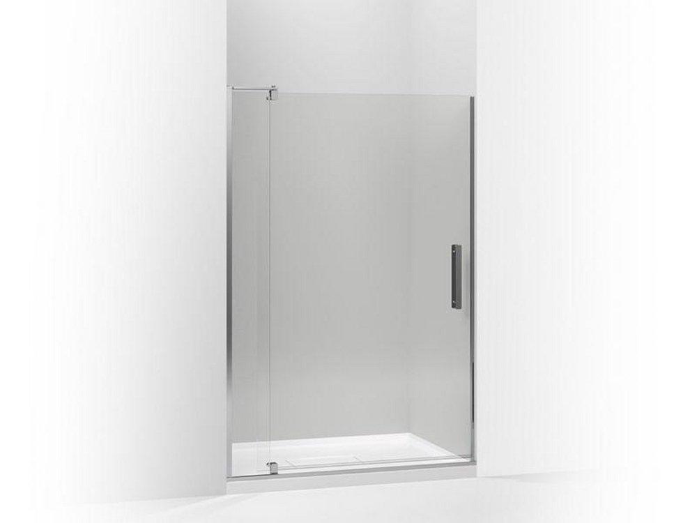 KOHLER Bright Polished Silver Pivot Glass Shower Door 