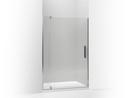Pivot Glass Shower Door in Bright Polished Silver