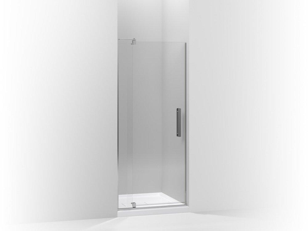 KOHLER Bright Polished Silver Pivot Shower Door 