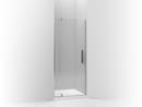 31-1/8 x 70 in. Anodized Aluminum Frameless Pivot Shower Door in Bright Polished Silver