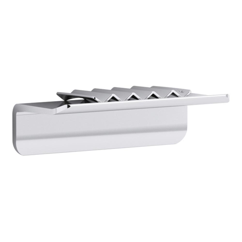 KOHLER Bright Polished Silver 7 in. Rectangular Shower Shelf 