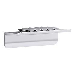 7 in. Rectangular Shower Shelf in Bright Polished Silver