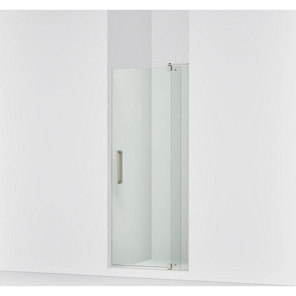 KOHLER Anodized Brushed Nickel 70 in. Clear Pivot Shower Door 