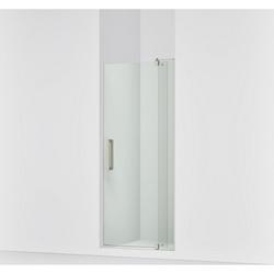 70 in. Clear Pivot Shower Door in Anodized Brushed Nickel