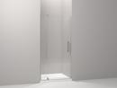 70 in. Clear Pivot Shower Door in Anodized Brushed Nickel