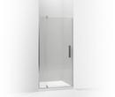 Frameless Pivot Shower Door in Bright Polished Silver