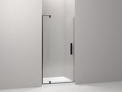 70 in. Clear Pivot Shower Door in Anodized Dark Bronze