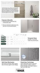 KOHLER Anodized Dark Bronze 70 in. Clear Pivot Shower Door 