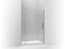 Frameless Pivot Shower Door in Anodized Brushed Nickel