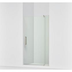 Frameless Pivot Shower Door in Anodized Brushed Nickel