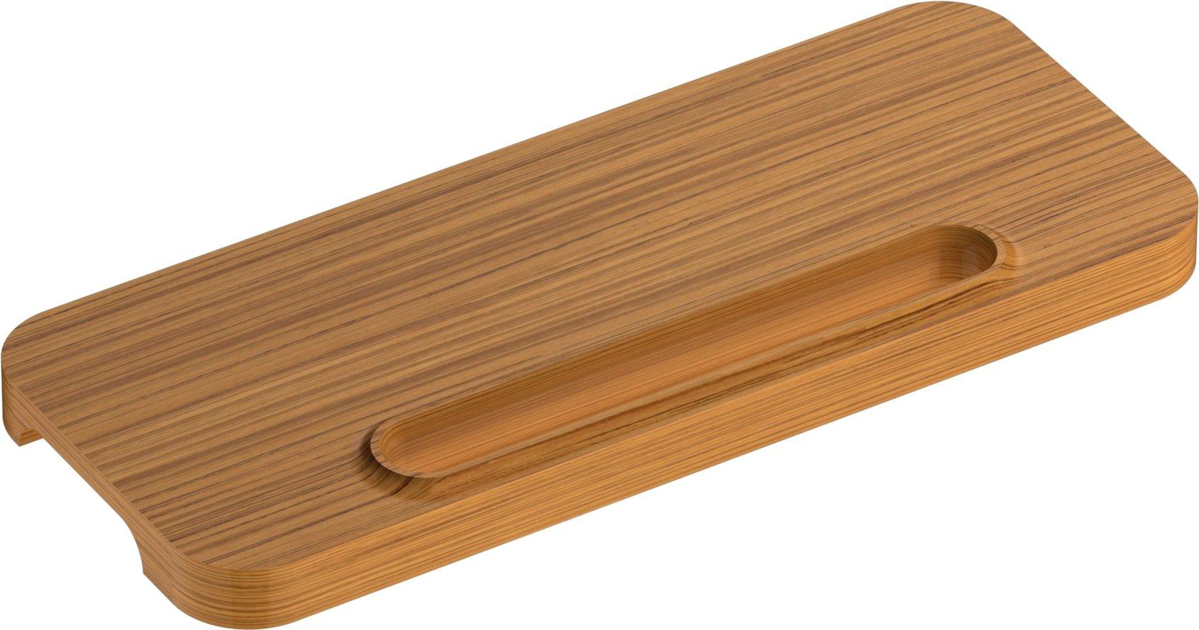 KOHLER Teak 12 in. Shower Teak Wood Tray 
