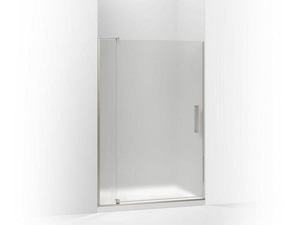 KOHLER Anodized Brushed Nickel 70 x 2-1/4 in. Frameless Pivot Shower Door 