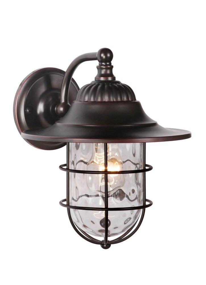 Craftmade Oiled Bronze Gilded 100W 1-Light Medium E-26 Incandescent Wall Mount Lantern 