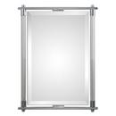 35-1/2 in. Rectangle Beveled Mirror in Polished Chrome
