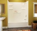 Aquatic White 8 x 60 x 62 in. Back Shower Wall 