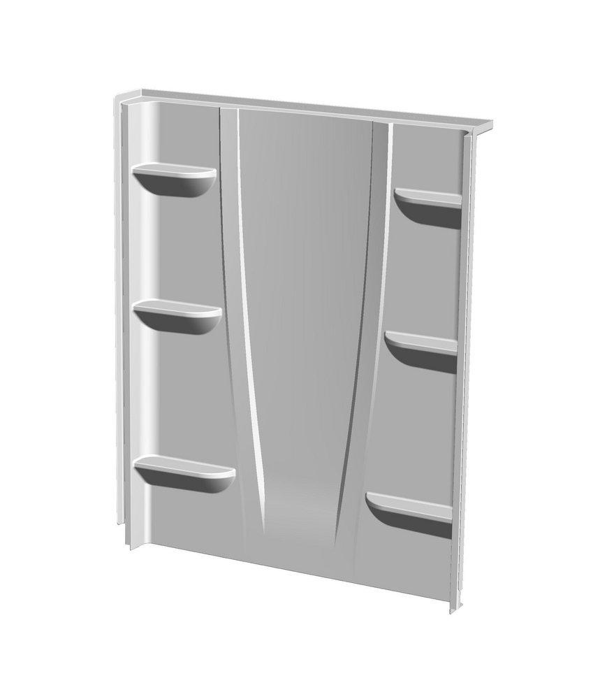 Aquatic White 8 x 60 x 74 in. Back Shower Wall 