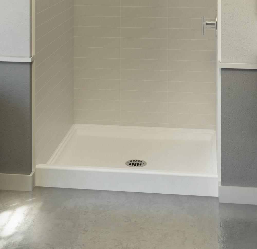 Aquatic White 36 in. Square Shower Base 